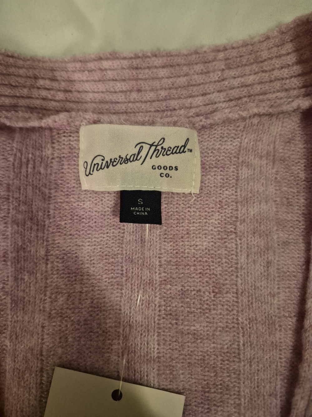 🌸 Universal Thread Pink Ribbed Cardigan Sweater – Size Small – NWT 🌸 - Picture 3 of 5